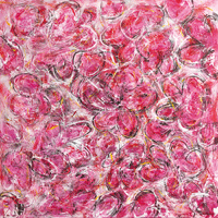 Polansky Art - Acrylic Painting
 #108, Pink (For Barbora), 2019, acrylic on canvas, 100 x 100 cm. (Private collection) 