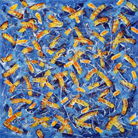 Polansky Art - Acrylic Painting
  #15, Business, 2007, acrylic on board, 100 x 100 cm. 