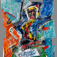 Polansky Art - Acrylic Painting
  #66, Cursus, 2009, acrylic on board, 94 x 112 cm. (SOLD) 
